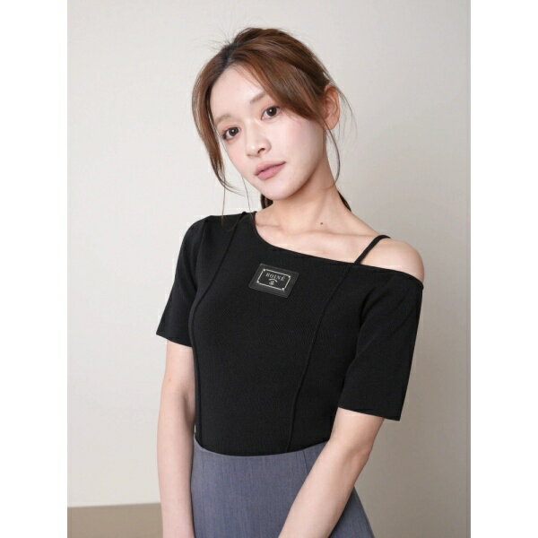 プレートチョーカーハーフニット／リップサービス（LIPSERVICE）