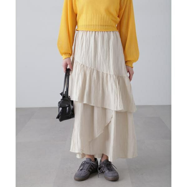 ワッシャーランダムティアードスカート／フリーズマート（Free's Mart）