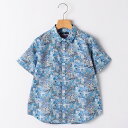 SHIPS KIDS:140~150cm / リバティ プリント 半袖 シャツ/シップス(SHIPS)