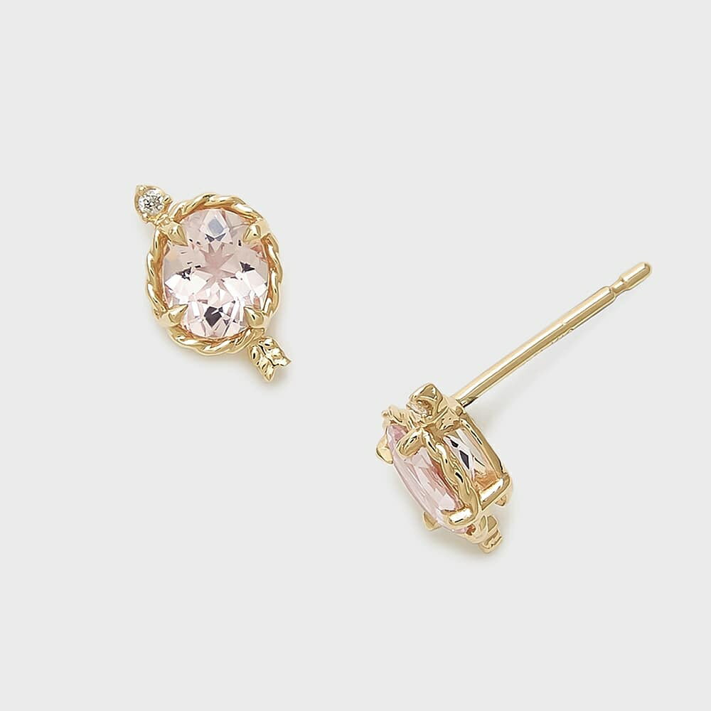 K10モルガナイトピアス／ノジェス（NOJESS）