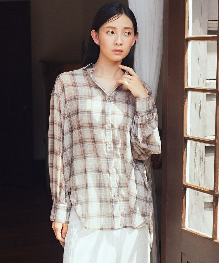 楽天丸井（マルイ）楽天市場店シアーチェックシャツ／アースミュージック＆エコロジー（earth music＆ecology）