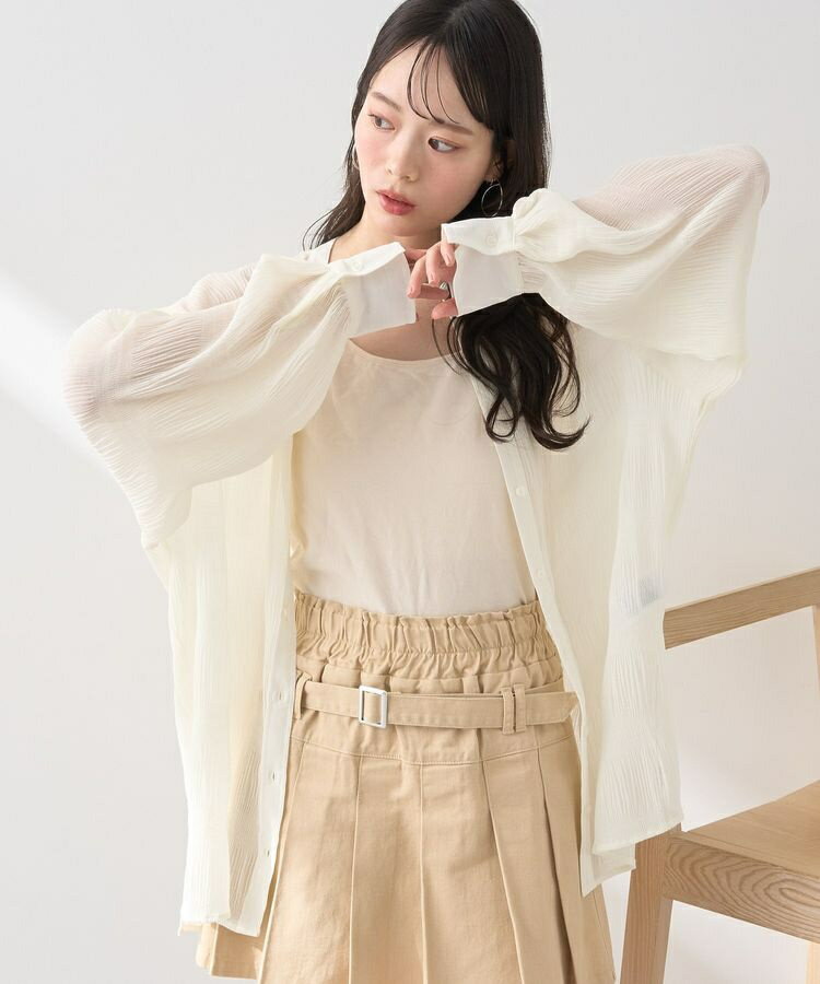 楽天丸井（マルイ）楽天市場店マジョリカプリーツレギュラーシャツ／アースミュージック＆エコロジー（earth music＆ecology）