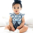 【お揃い】BeBe復刻アーカイブタイル柄ボディミニ(70~80cm)/フィヨ デュ ベベ ルダクティオン(fillot de bebe reduction)