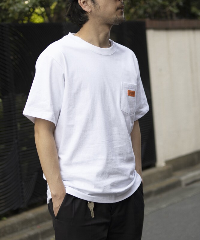 POCKET TEE/ポケットT/Tシャツ/カットソー/半袖／ユニバーサルオーバーオール（UNIVERSALOVERALL）