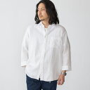 SHIPS: レイモンド レギュラーカラー リネン 7スリーブ シャツ/シップス(SHIPS)
