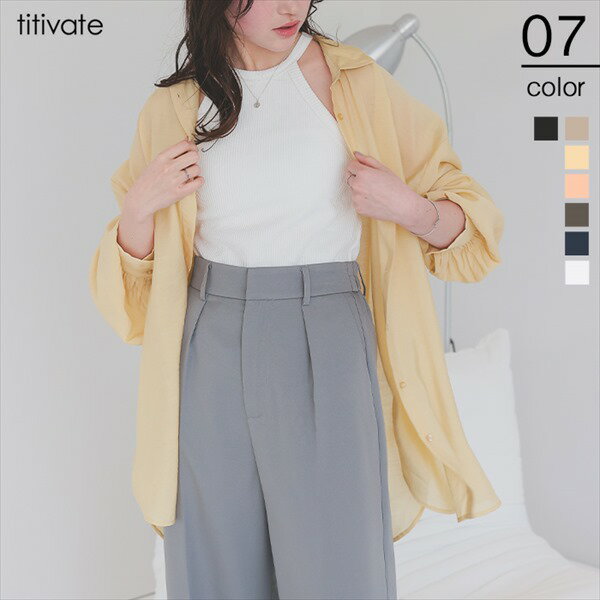 ベーシックシアーシャツ／ティティベイト（titivate）のサムネイル