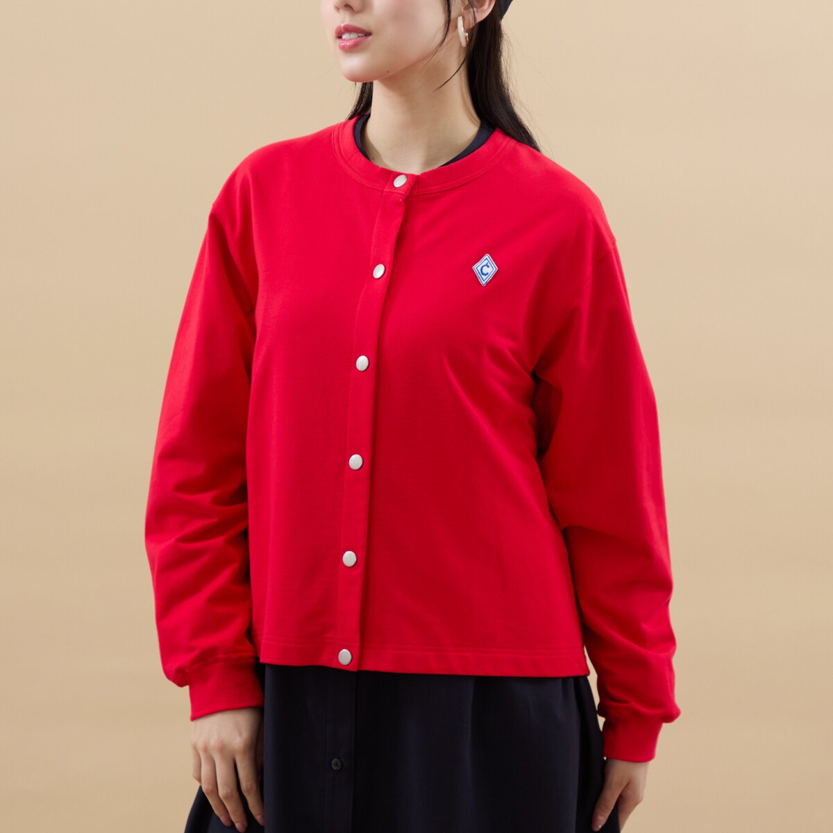 楽天丸井（マルイ）楽天市場店【洗える】ロゴ裏毛カーディガン／アル・ディ・ラ（AL DI LA）