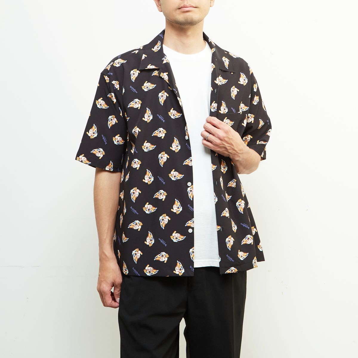 Teddy Bear 総柄シャツ／メンズメルローズ（MEN'S MELROSE）