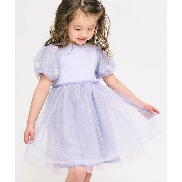 【リンク】フラワーチュールドッキングワンピース／アプレ レ クール（apres les cours）のサムネイル