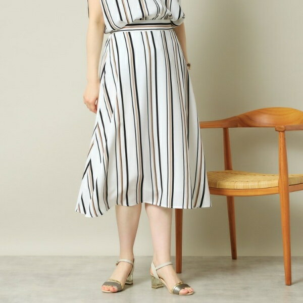 【UVケア／吸水速乾／洗濯機OK】麻調合繊スカート＜ラク服シリーズ＞／イッツデモ（ITS'DEMO）