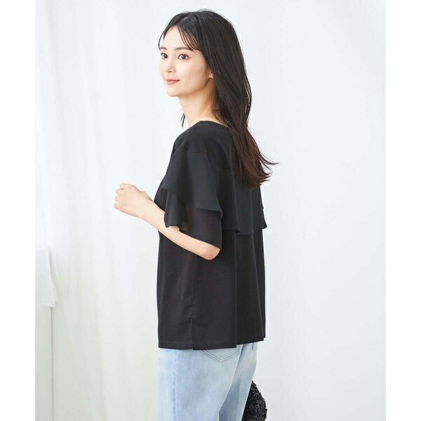 【接触冷感/UVカット】2WAY シフォンケープカットソー／アー・ヴェ・ヴェ（a.v.v）
