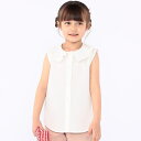 SHIPS KIDS:100~130cm / フリルカラー ノースリーブ ブラウス/シップス(SHIPS)