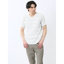 タカキュー メッシュボーダー Vネック半袖Tシャツ/タカキュー(TAKA-Q)