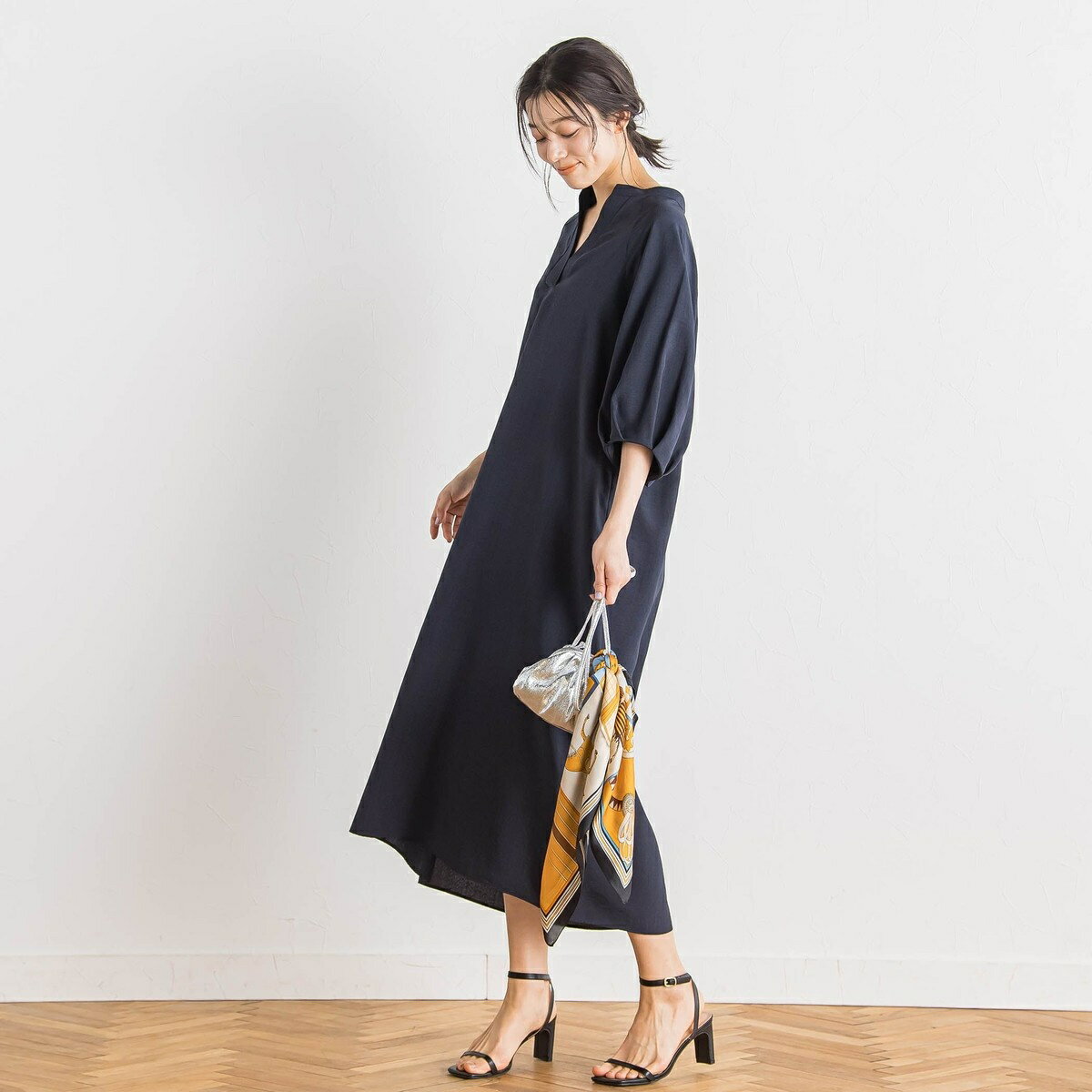 タンブラーブッチャーワンピース≪手洗い可能≫／ドロワットロートレアモン（Droite lautreamont）