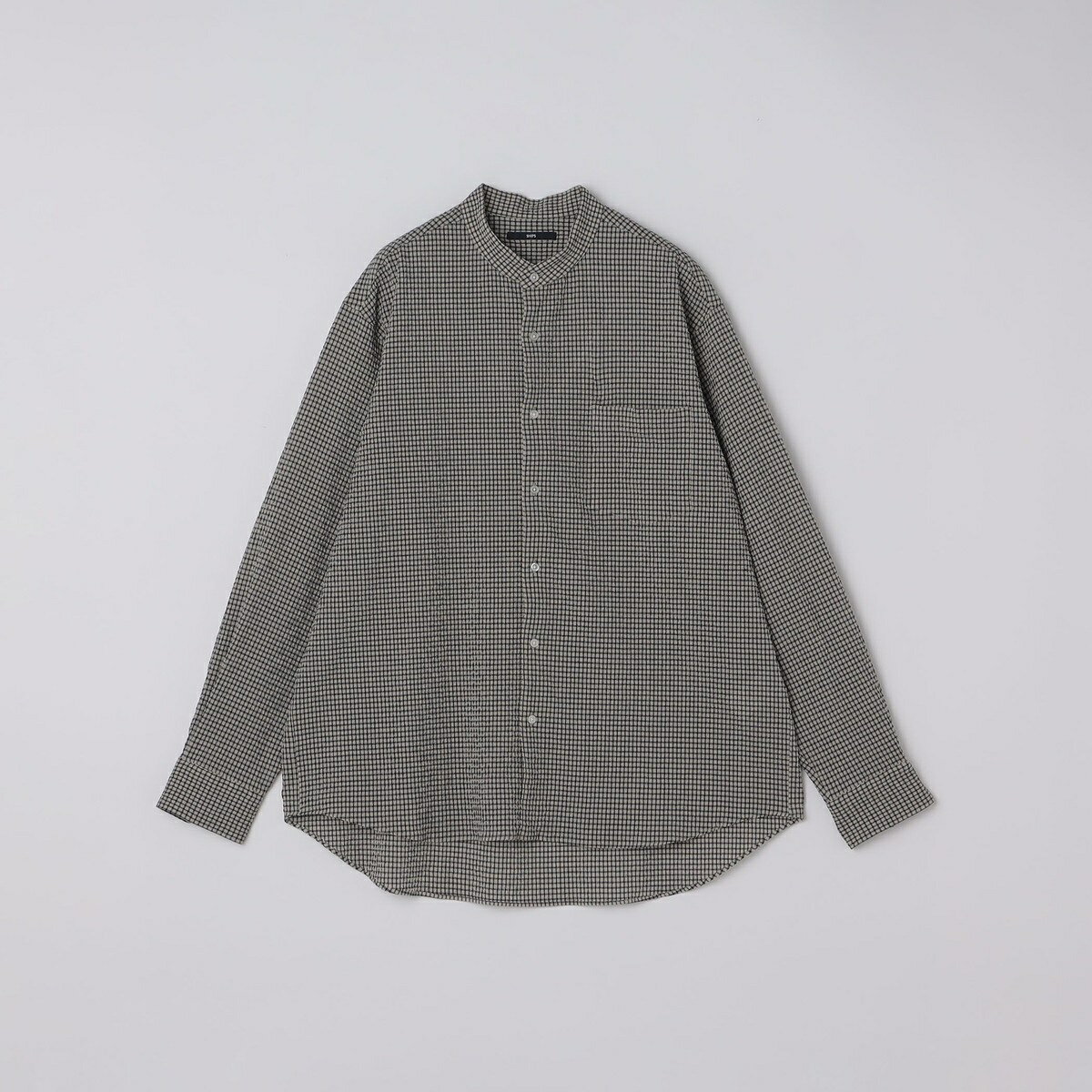 SHIPS: エアー サッカー リラックス バンドカラー シャツ／シップス（SHIPS）
