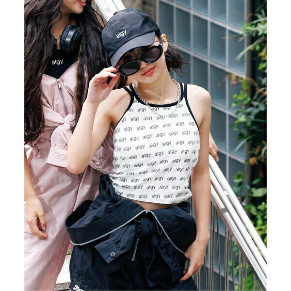 マルチボーダータンタケリブキャミ／アルジー（ALGY）のサムネイル