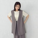 【UVカット・吸水速乾・接触冷感】kireri ノーカラーロングジレ / セットアップ対応/コムサイズム(COMME CA ISM)