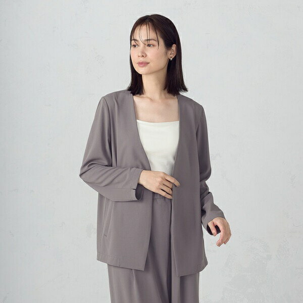 【UVカット・吸水速乾・接触冷感】kireri ノーカラージャケット / セットアップ対応／コムサイズム（COMME CA ISM）