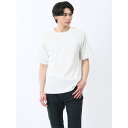 m.f.エディトリアル ジャガード クルーネック半袖Tシャツ/m.f.エディトリアル(m.f.editorial)