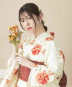 下駄付き浴衣5点セット 飴色椿 (浴衣 兵児帯 腰紐2本 下駄)/セレン(CELEN)