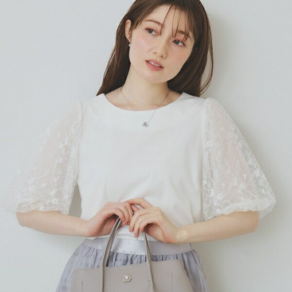 シアーバルーンスリーブトップス【洗濯機洗い可接触冷感】／インデックス（index）