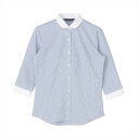 【透け防止】 ラウンド 七分袖 形態安定 レディースシャツ/ブリックハウス(BRICKHOUSE)