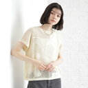 コード刺繍シアーニット【洗える】/ザ ショップ ティーケー(THE SHOP TK)