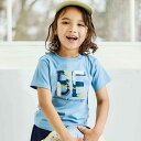 ペンキ風BEロゴプリント半袖天竺Tシャツ(80~150cm)/ベベ(BeBe)