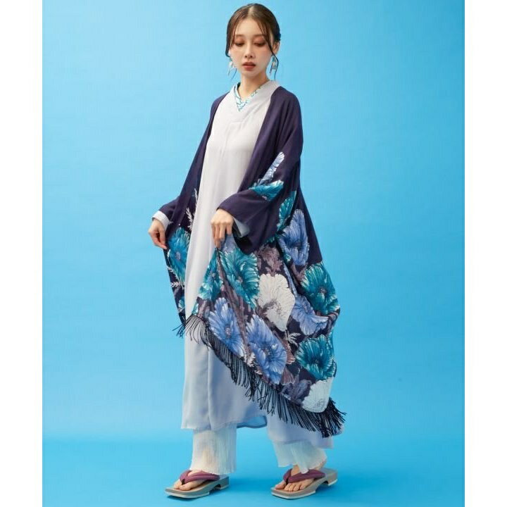 【カヤ】【UVカット加工】花錦羽織／カヤ（kaya）