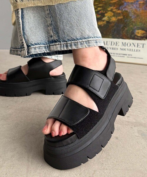 《JaVaジャバコラボ》春夏は足元から軽やかに。ダブルストラップ厚底サンダル／クラシカルエルフ（Classical Elf）のサムネイル