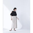 バイカラーラップナロースカート/ナチュラルビューティーベーシック(NATURAL BEAUTY BASIC)