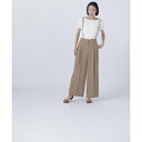 ストラップ付タックワイドパンツ/ナチュラルビューティーベーシック(NATURAL BEAUTY BASIC)