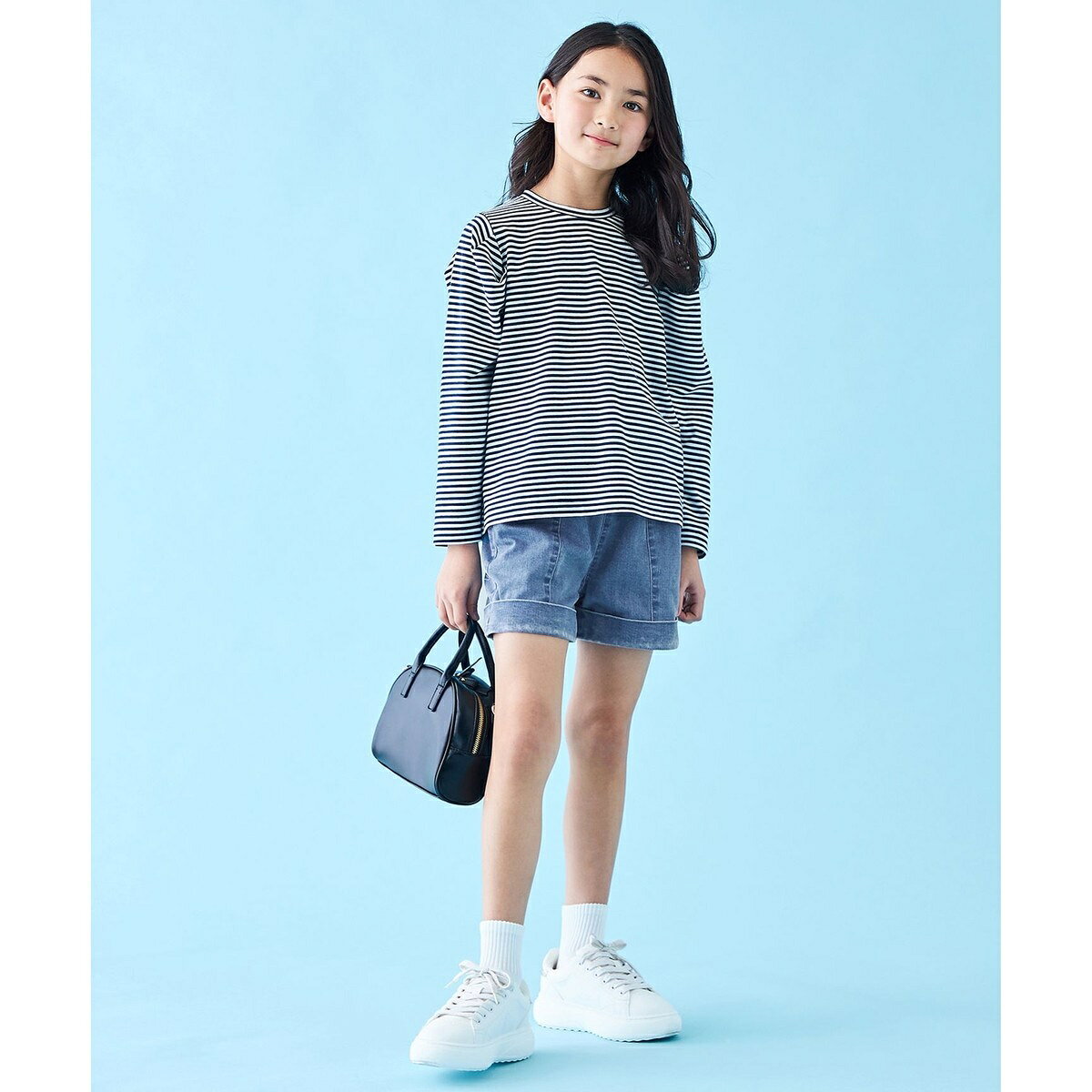[110-150cm] 데님 반바지 / 안피로 (UNFILO)