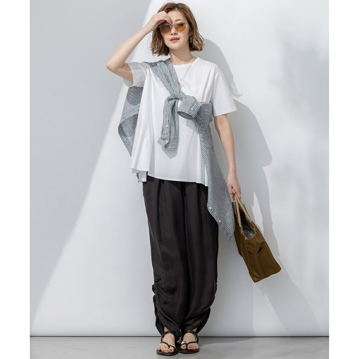 【GLOW6月号掲載/汗じみ防止】スムースデザイン フレア Tシャツ／23区（23KU） 0101marui-12872868 丸井(マルイ)楽天市場店 サンプル画像2