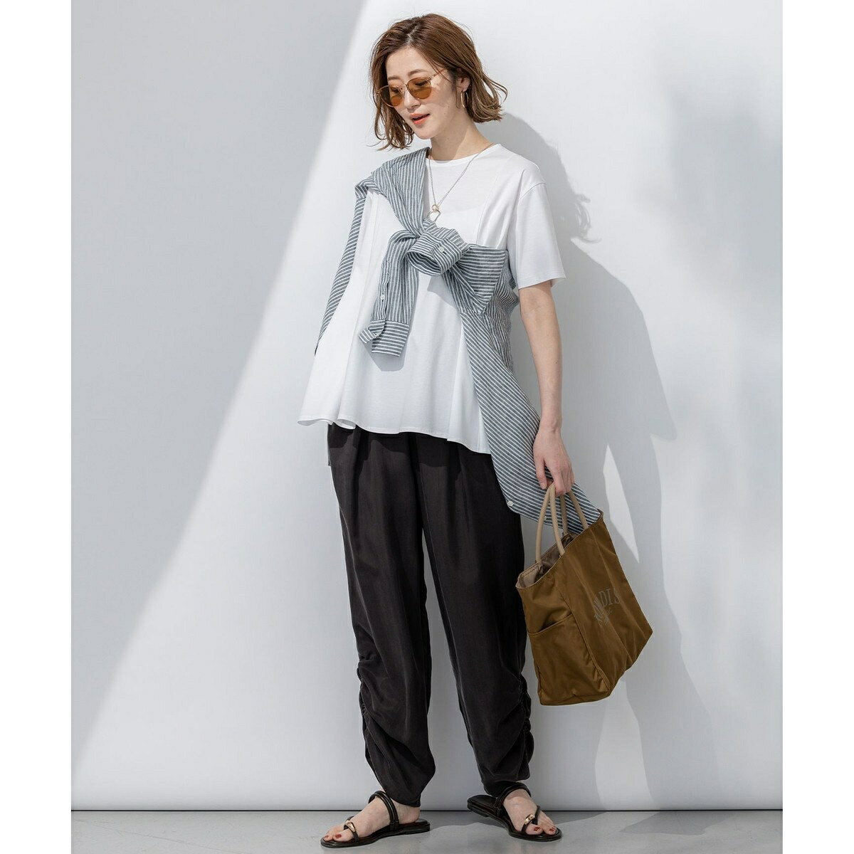 【GLOW6月号掲載/汗じみ防止】スムースデザイン フレア Tシャツ／23区（23KU） 0101marui-12872868 丸井(マルイ)楽天市場店 サンプル画像3