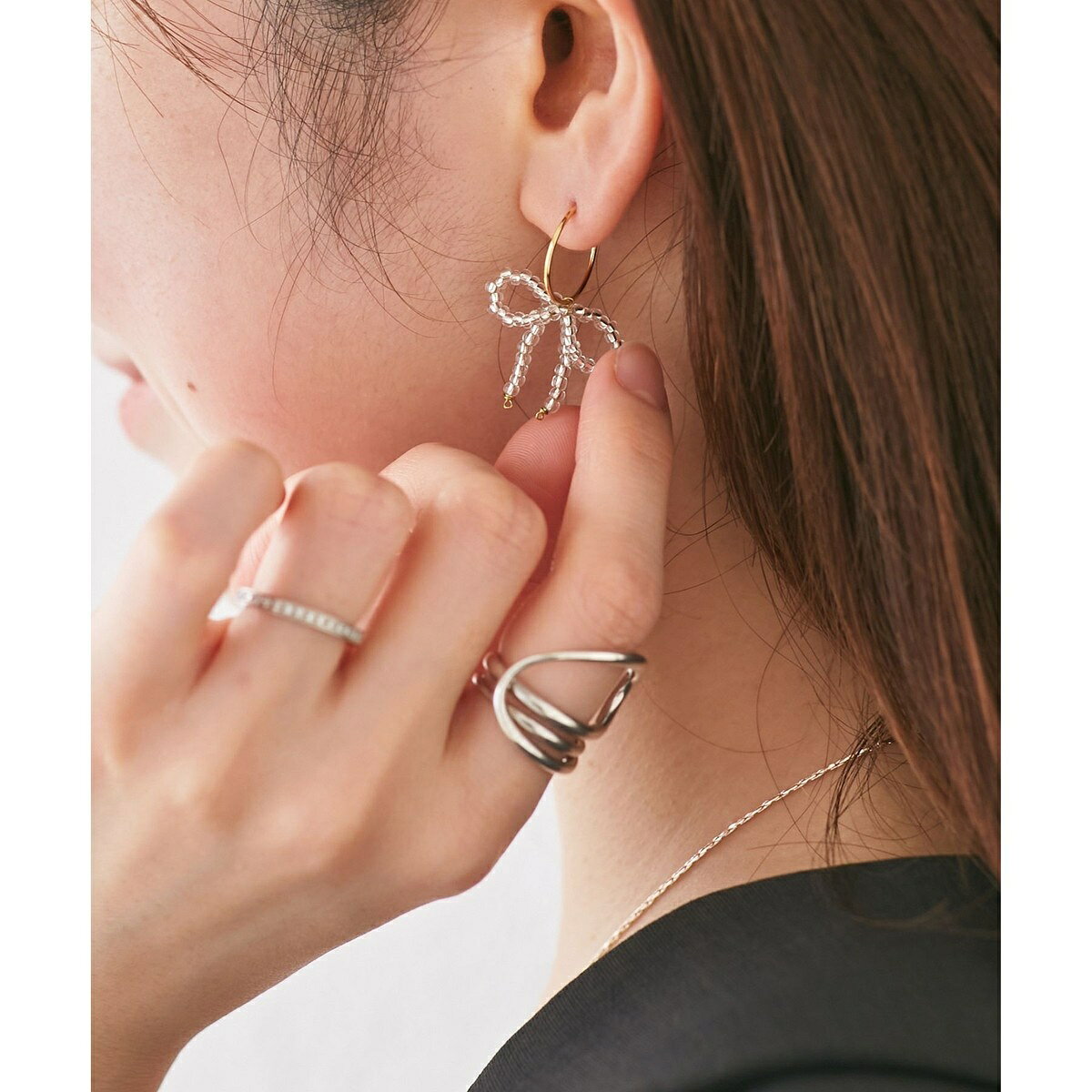 ビーズリボンフープピアス／ロペピクニックパサージュ（ROPE' PICNIC PASSAGE） 0101marui-12881076 丸井(マルイ)楽天市場店 サンプル画像3