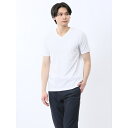 タカキュー ふくれ千鳥ジャガード Vネック半袖Tシャツ/タカキュー(TAKA-Q)