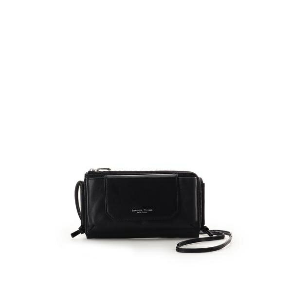 フラップレザースマホショルダー／