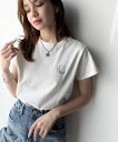 オーガニックコットン100%。胸元ラメ糸ワンポイント刺繍 無地&ボーダー柄Tシャツ(半袖)/クラシカルエルフ(Classical Elf)