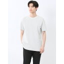 タカキュー メランジ 裏ボーダー クルーネック半袖Tシャツ/タカキュー(TAKA-Q)