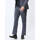 タカキュー TechDenim ノータックビジネスパンツ 紺(セットアップ可能)/タカキュー(TAKA-Q)