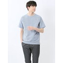 m.f.エディトリアル ピンタックボーダー クルーネック半袖Tシャツ/m.f.エディトリアル(m.f.editorial)