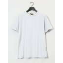 m.f.エディトリアル プレーティングジャガード クルーネック半袖Tシャツ/m.f.エディトリアル(m.f.editorial)