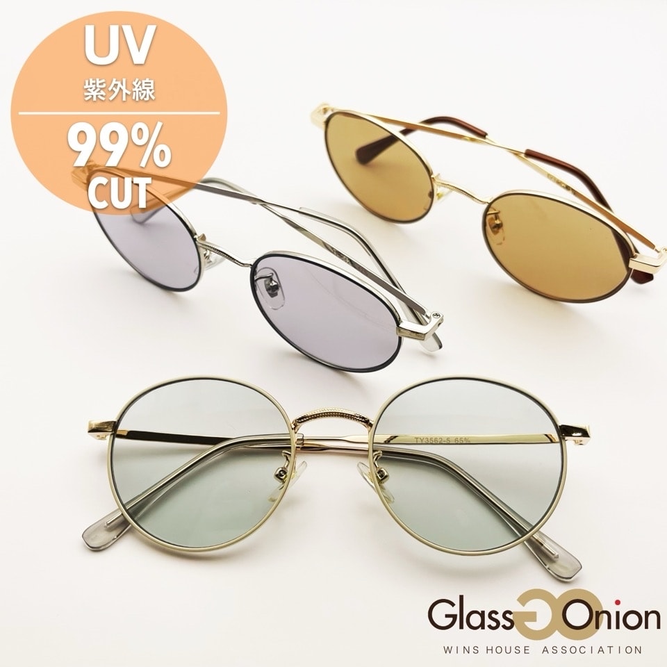 Other - ラウンド サングラス／UV99%カット／グラスオニオン（Glass Onion）