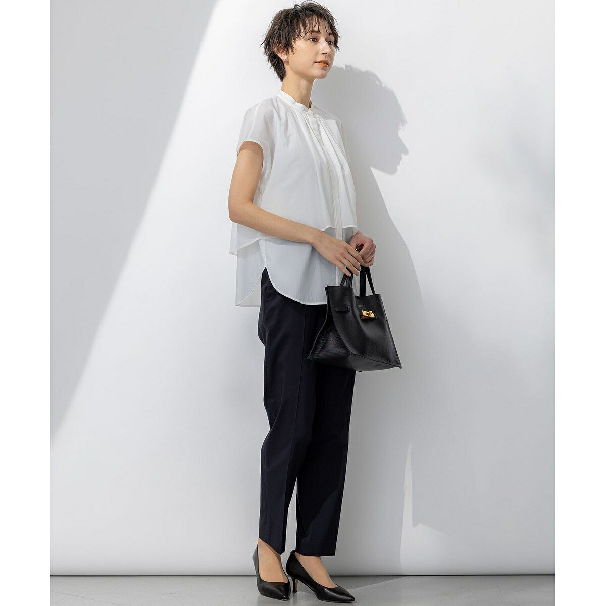 【撥水加工/洗える】シアーナイロンツイル レイヤード ブラウス／23区（23KU） 0101marui-12886790 丸井(マルイ)楽天市場店 サンプル画像2