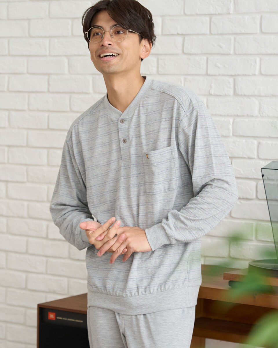 ニットサッカーボーダーパジャマ／ゴールデンベア（GOLDENBEAR）