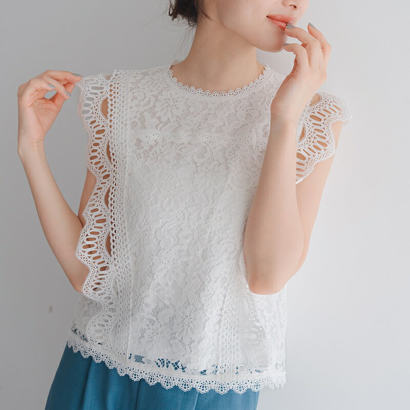 2025春夏新作 総レースブラウス／ミッシュマッシュ（MISCH MASCH）のサムネイル