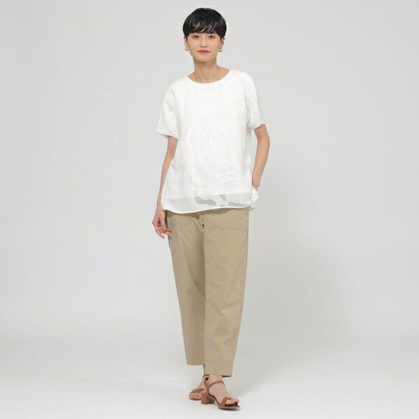 【カタログ掲載品】【ウォッシャブル】オパールタイガーコンビカットソー／エヴェックス バイ クリツィア（EVEX by KRIZIA）