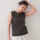 《5色展開》ベーシックノースリーブトップス【接触冷感洗濯機洗い可】/オペークドットクリップ(OPAQUE.CLIP)
