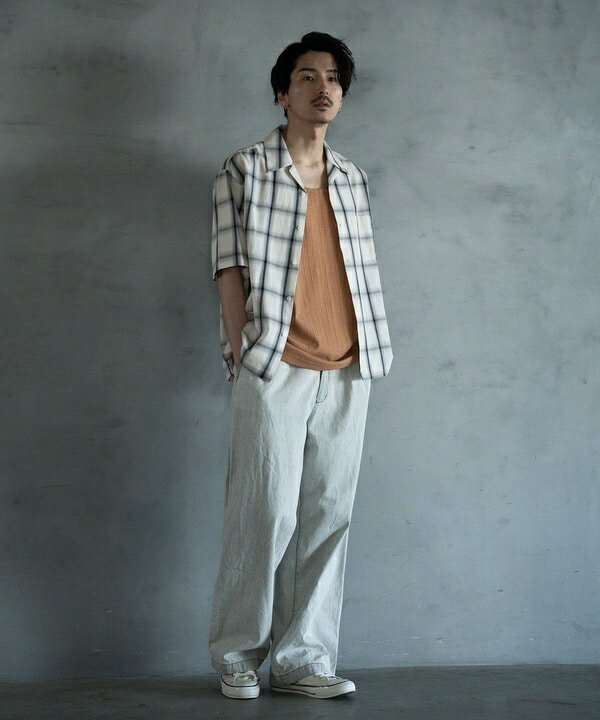 8.5ozデニムツータックワイドスラックス／ラトルトラップ（RATTLE TRAP）